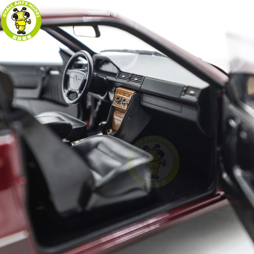 Miniature Norev Mercedes 300CE 24V Coupé (W124) 1988 - 1:18 - Rouge Métallisé