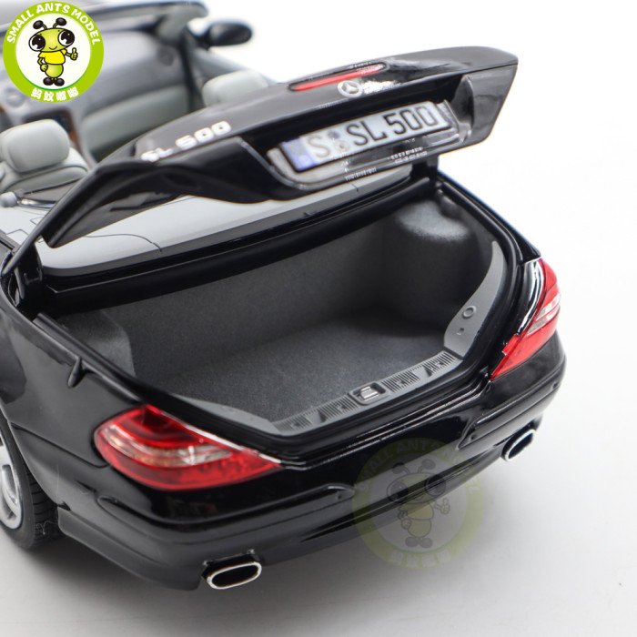 1/18 Mercedes Benz SL 500 2003 Norev 183840 Black Diecast Model Toys Car Gifts For Father Friends