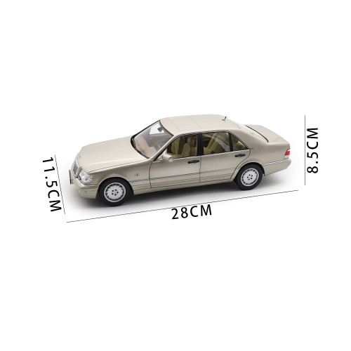 1/18 Mercedes Benz S600 S CLASS 1997 W140 Norev 183723 Smoke Silver Diecast Model Toy Car Gifts For Friends Father
