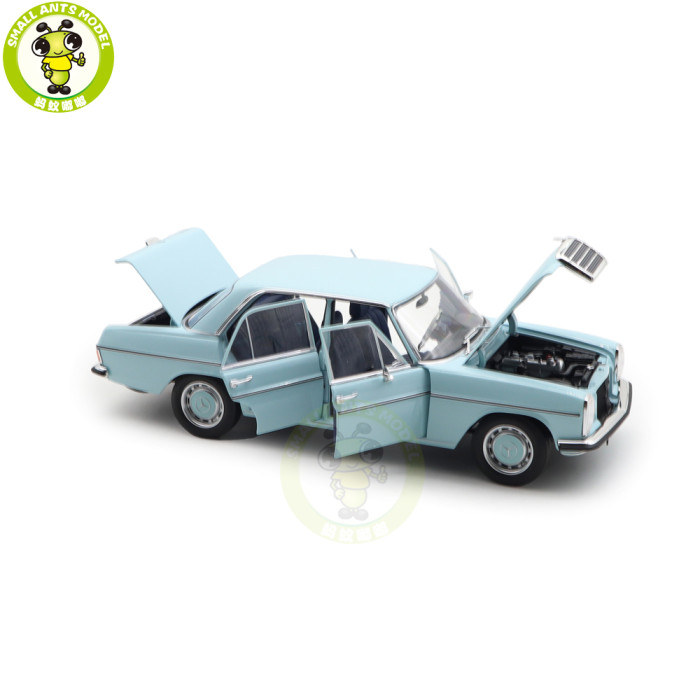 1/18 Mercedes Benz 200 1968 Norev 183777 Light Blue Diecast Model Toy Car Gifts For Friends Father