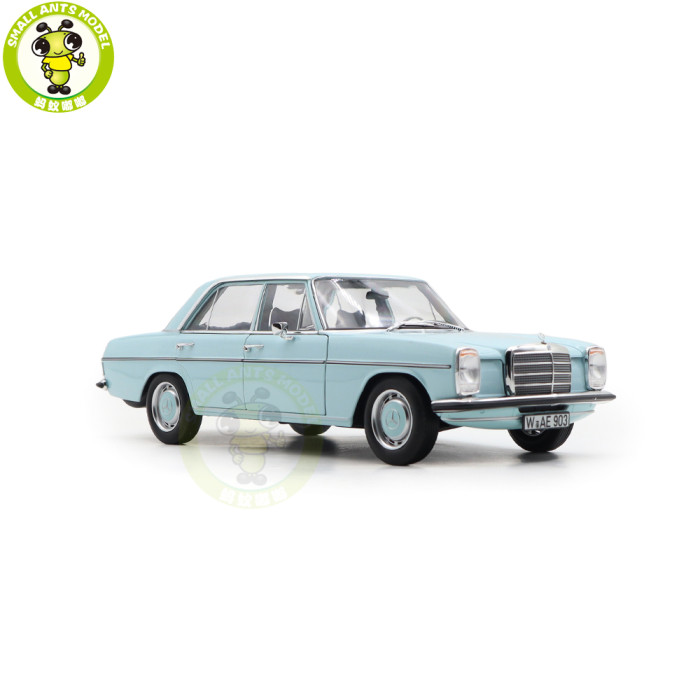 1/18 Mercedes Benz 200 1968 Norev 183777 Light Blue Diecast Model Toy Car Gifts For Friends Father