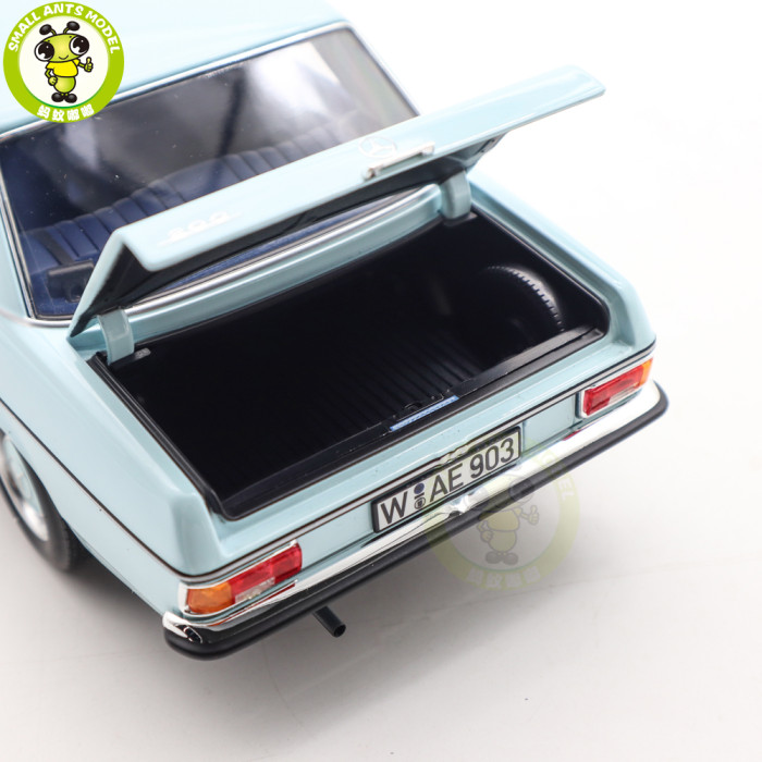 1/18 Mercedes Benz 200 1968 Norev 183777 Light Blue Diecast Model Toy Car Gifts For Friends Father