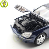 1/18 Mercedes Benz S55 AMG 2000 Norev 183817 Blue Diecast Model Toy Car Gifts For Friends Father