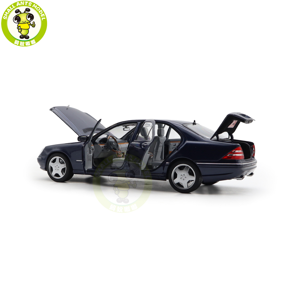 1/18 Mercedes Benz S55 AMG 2000 Norev 183817 Blue Diecast Model