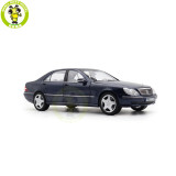 1/18 Mercedes Benz S55 AMG 2000 Norev 183817 Blue Diecast Model Toy Car Gifts For Friends Father