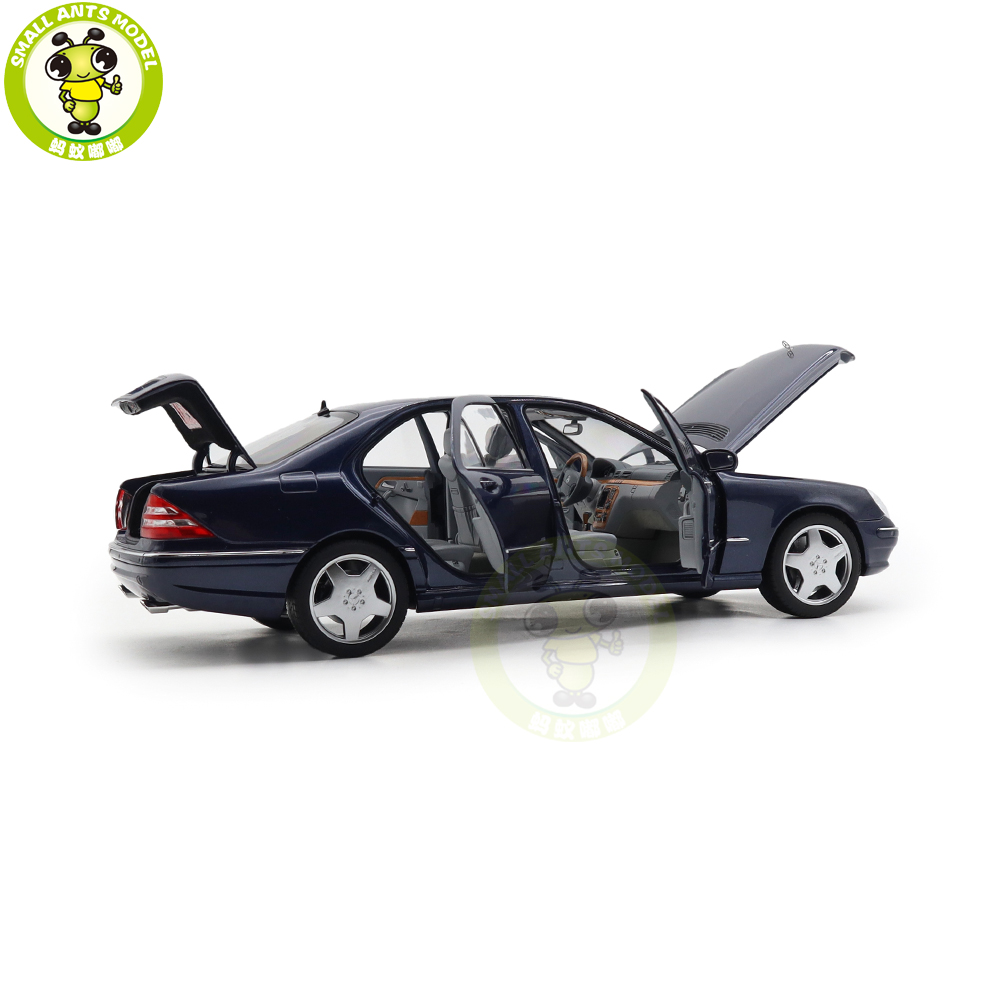 1/18 Mercedes Benz S55 AMG 2000 Norev 183817 Blue Diecast Model