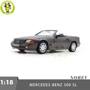 1/18 Mercedes Benz 500 SL R129 Norev OEM Bornite Metallic Diecast Model Toys Car Gifts For Father Friends