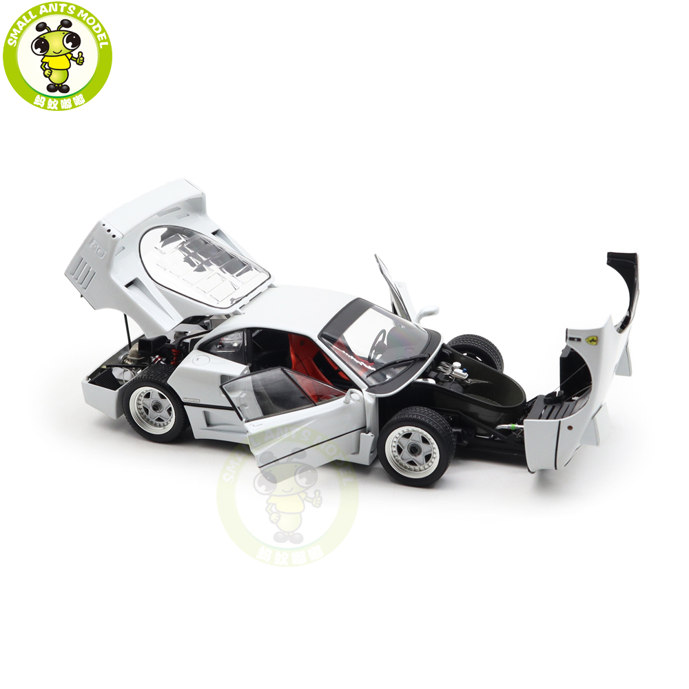 1/18 Ferrari F40 Kyosho 08416PW-G Pearl White Diecast Model Toy