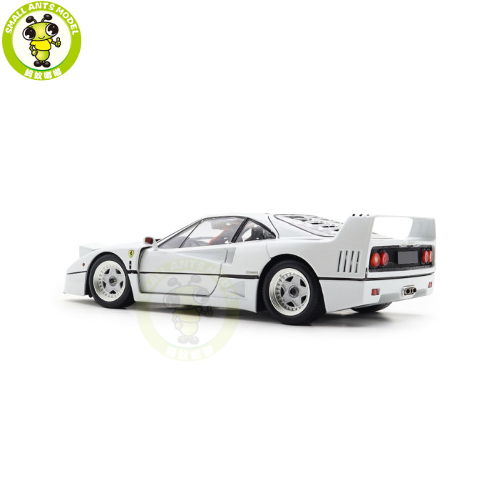 1/18 Ferrari F40 Kyosho 08416PW-G Pearl White Diecast Model Toy Cars Gifts For Father Friends