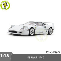 1/18 Ferrari F40 Kyosho 08416PW-G Pearl White Diecast Model Toy Cars Gifts For Father Friends
