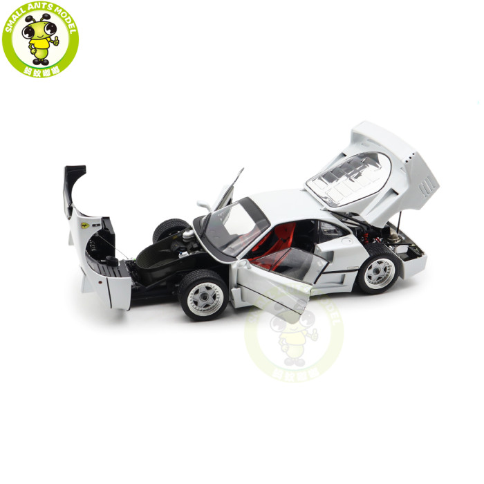 1/18 Ferrari F40 Kyosho 08416PW-G Pearl White Diecast Model Toy Cars Gifts For Father Friends