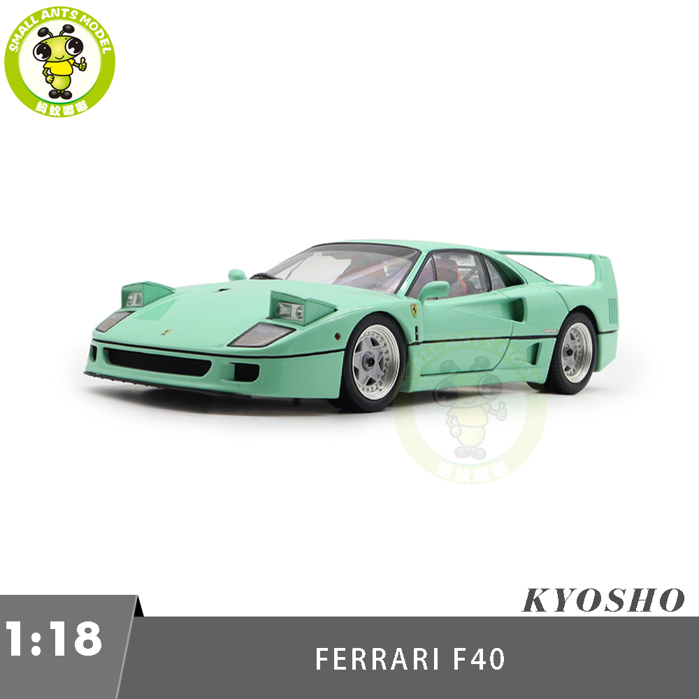 1/18 Ferrari F40 Kyosho 08416MG Mint Green Diecast Model Toy Cars