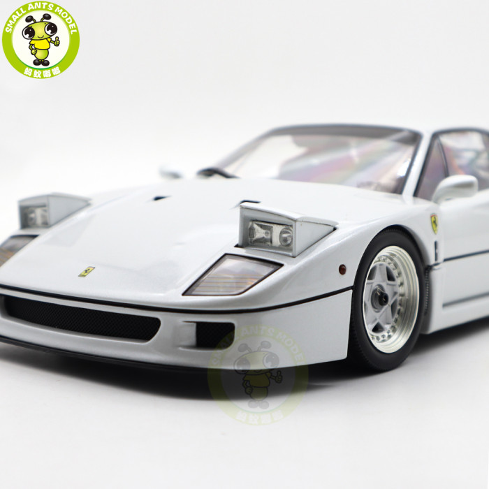 1/18 Ferrari F40 Kyosho 08416PW-G Pearl White Diecast Model Toy Cars Gifts For Father Friends