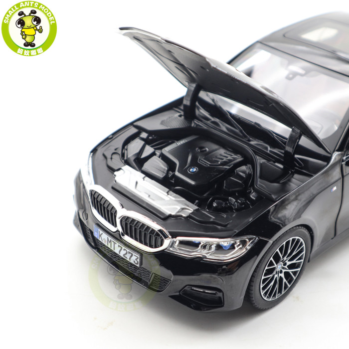 1/18 BMW 330i 2019 G20 Norev 183277 Black Diecast Model Toy Car Gifts For Friends Father