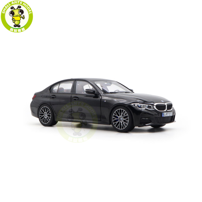 1/18 BMW 330i 2019 G20 Norev 183277 Black Diecast Model Toy Car Gifts For Friends Father