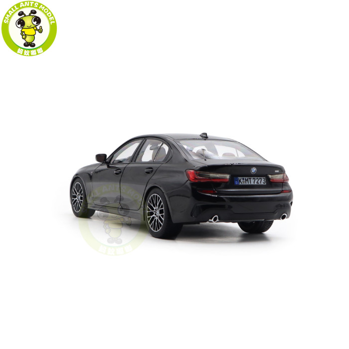 1/18 BMW 330i 2019 G20 Norev 183277 Black Diecast Model Toy Car Gifts For Friends Father