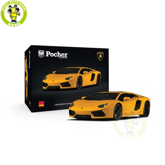 1/8 Pocher HK119 Lamborghini Aventador LP700-4 LP700 Giallo Orion Diecast Scale Kit Gifts For Friends Family