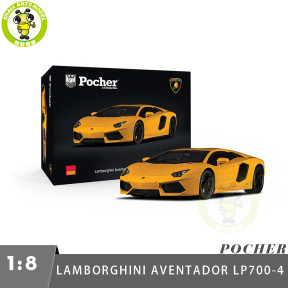 1/8 Pocher HK119 Lamborghini Aventador LP700-4 LP700 Giallo Orion Diecast Scale Kit Gifts For Friends Family