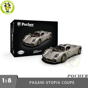 1/8 Pocher HK120 Pagani Utopia Coupe - Rinascimento Lucido Diecast Scale Kit Gifts For Friends Family