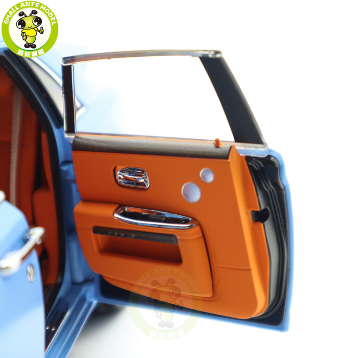 1/18 Rolls-Royce Ghost Kyosho 08802LB Light Blue Diecast Model Toy Car Gifts For Father Friends