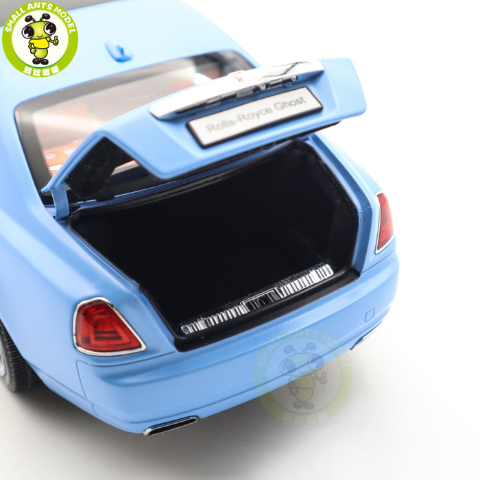 1/18 Rolls-Royce Ghost Kyosho 08802LB Light Blue Diecast Model Toy Car Gifts For Father Friends