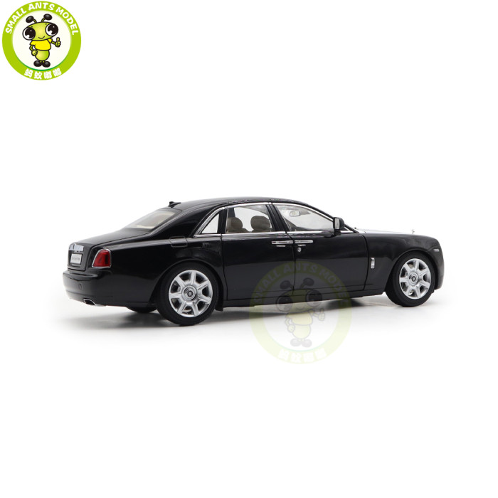 1/18 Rolls-Royce Ghost Kyosho 08802BKS2 Black/Silver Diecast Model Toy Car Gifts For Father Friends