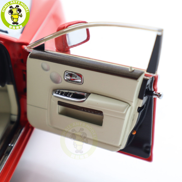 1/18 Rolls-Royce Ghost Kyosho 08802RS Red/Silver Diecast Model Toy Car Gifts For Father Friends
