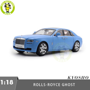 1/18 Rolls-Royce Ghost Kyosho 08802LB Light Blue Diecast Model Toy Car Gifts For Father Friends