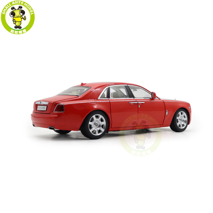 1/18 Rolls-Royce Ghost Kyosho 08802RS Red/Silver Diecast Model Toy Car Gifts For Father Friends
