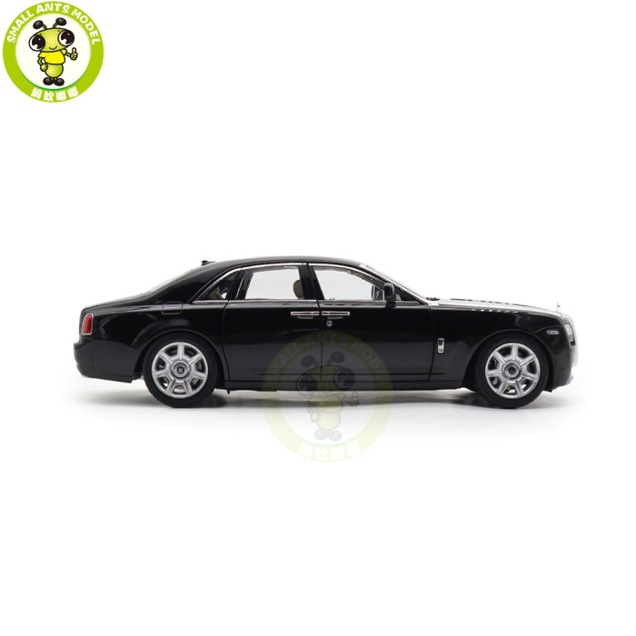 1/18 Rolls-Royce Ghost Kyosho 08802BKS2 Black/Silver Diecast Model Toy Car Gifts For Father Friends
