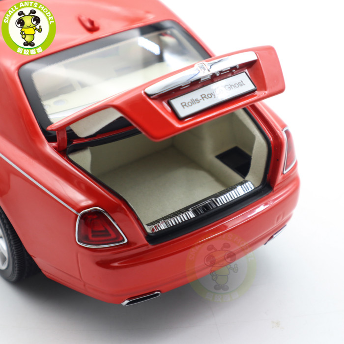 1/18 Rolls-Royce Ghost Kyosho 08802RS Red/Silver Diecast Model Toy Car Gifts For Father Friends