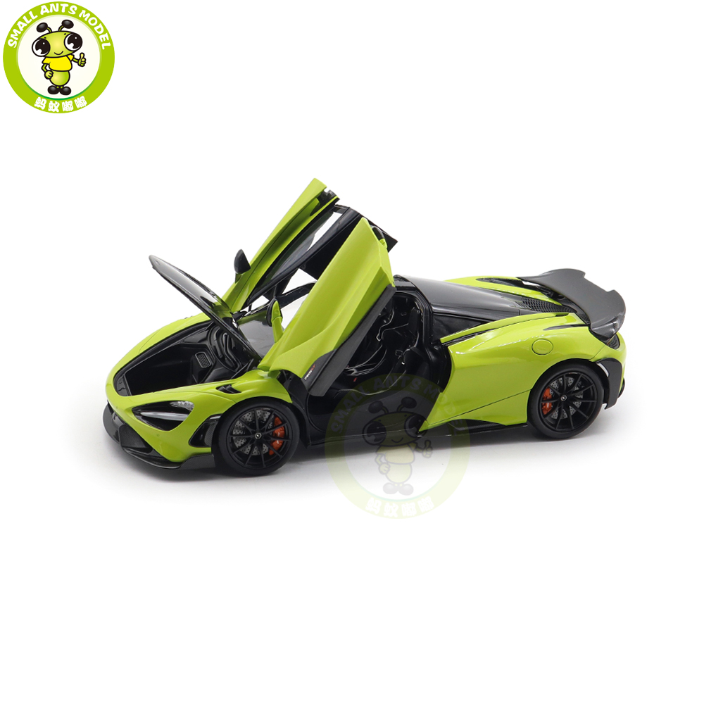 1/18 LCD HPD McLaren 765LT Supercar Green Diecast Model Car Gifts
