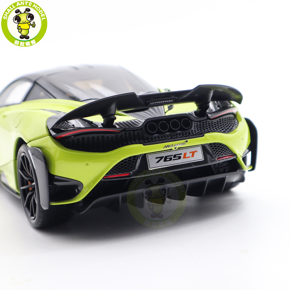 1/18 LCD HPD McLaren 765LT Supercar Green Diecast Model Car Gifts