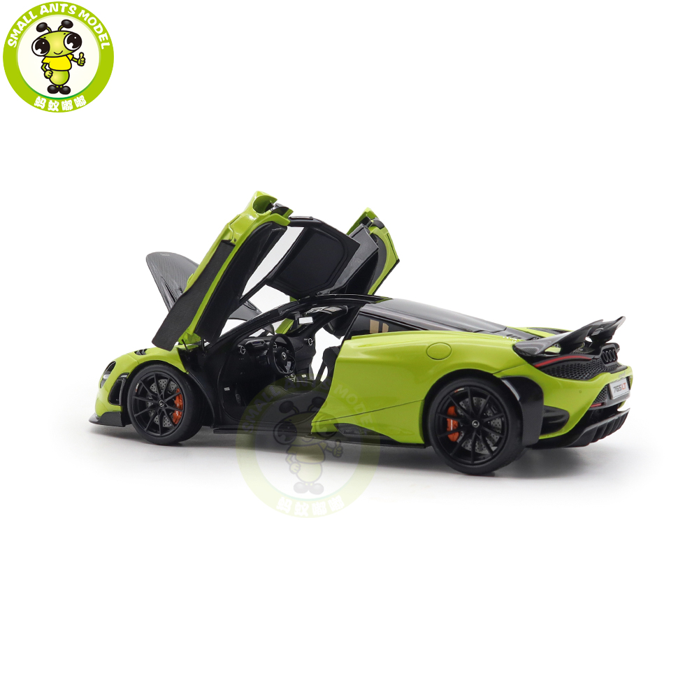 1/18 LCD HPD McLaren 765LT Supercar Green Diecast Model Car Gifts