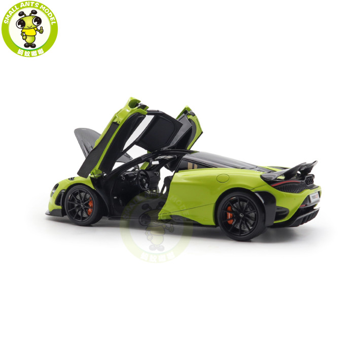 1/18 LCD HPD McLaren 765LT Supercar Green Diecast Model Car Gifts For Father Friends