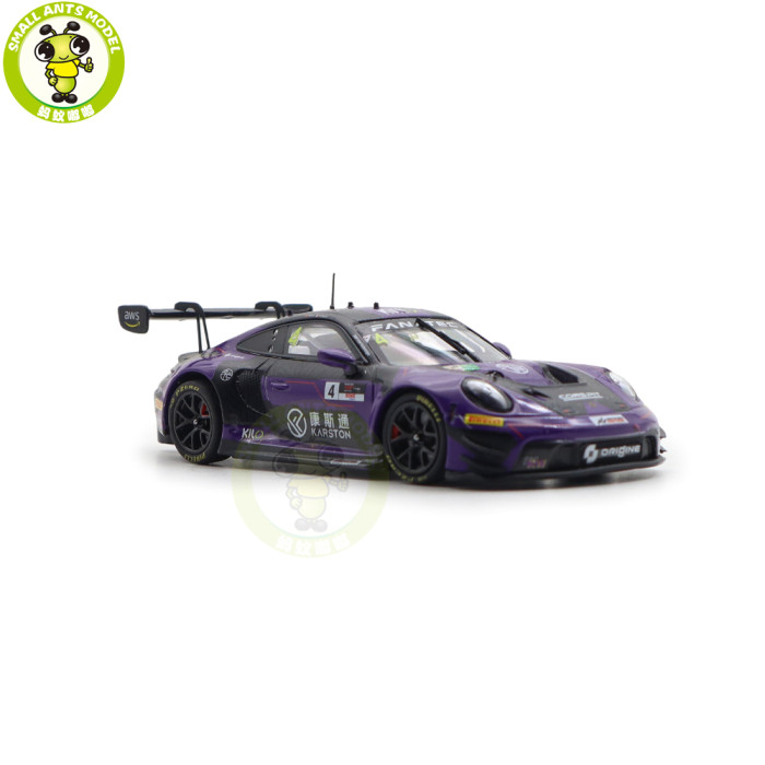 1/43 Porsche 911 GT3 R 2024 GTWCA Kiloworks Minichamps Diecast Model Toys Car Gifts For Friends Father