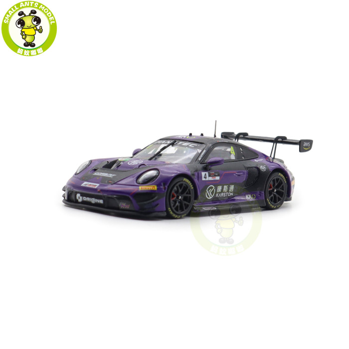 1/43 Porsche 911 GT3 R 2024 GTWCA Kiloworks Minichamps Diecast Model Toys Car Gifts For Friends Father