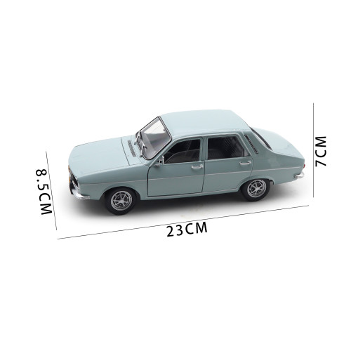 1/18 Renault 12 TS 1974 Light Blue NOREV 185219 Diecast Model Toy Car Gifts For Father Friends