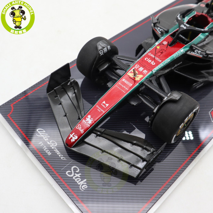 1/18 NZG Alfa Romeo F1 C43 Sauber Valtteri Bottas Zhou Guanyu Kiloworks Diecast Model Toys Car Gifts For Friends Father