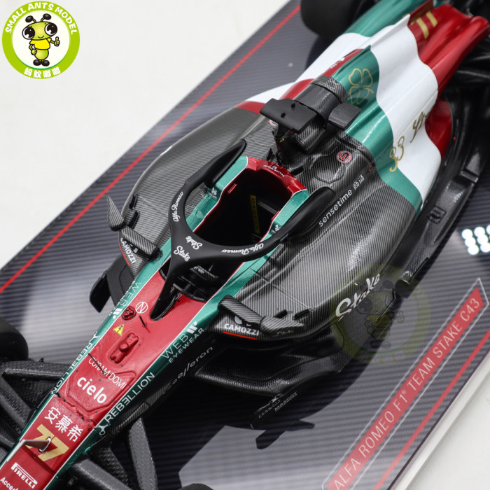 1/18 NZG Alfa Romeo F1 C43 Sauber Valtteri Bottas Zhou Guanyu Kiloworks Diecast Model Toys Car Gifts For Friends Father