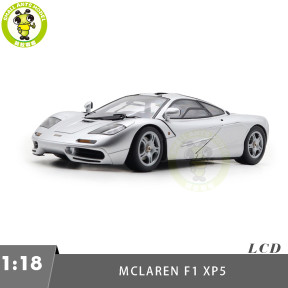 1/18 LCD McLaren F1 XP5 Silver Diecast Model Car Gifts For Father Friends