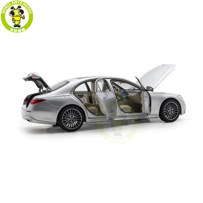 1/18 Mercedes Benz S600 S CLASS W223 AMG Line 2021 Norev 183805 Silver Diecast Model Toy Car Gifts For Friends Father