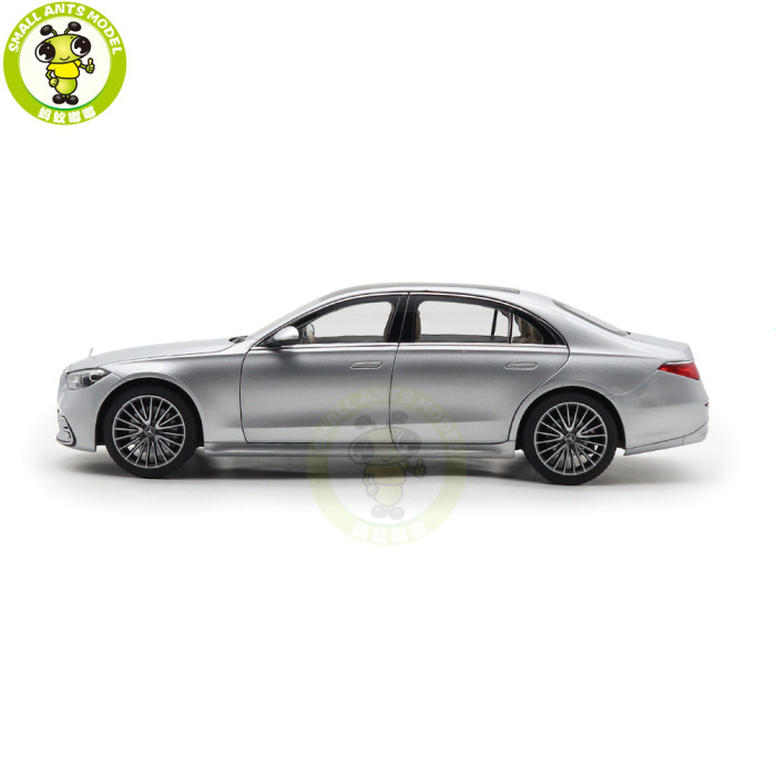 1/18 Mercedes Benz S600 S CLASS W223 AMG Line 2021 Norev 183805 Silver Diecast Model Toy Car Gifts For Friends Father