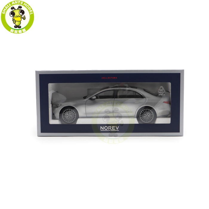 1/18 Mercedes Benz S600 S CLASS W223 AMG Line 2021 Norev 183805 Silver Diecast Model Toy Car Gifts For Friends Father