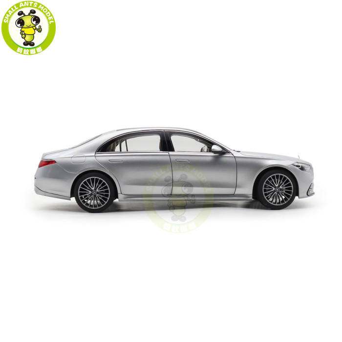 1/18 Mercedes Benz S600 S CLASS W223 AMG Line 2021 Norev 183805 Silver Diecast Model Toy Car Gifts For Friends Father