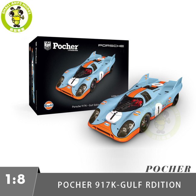 1/8 Pocher HK118 Porsche 917K Gulf Edition Diecast Scale Kit Gifts For Friends Family