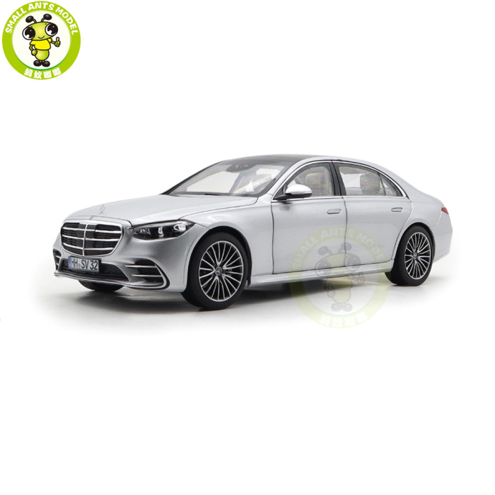 1/18 Mercedes Benz S600 S CLASS W223 AMG Line 2021 Norev 183805 Silver Diecast Model Toy Car Gifts For Friends Father