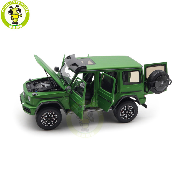 1/18 Mercedes-AMG G63 G Class 4×4² 2023 Almost Real 820821 Green Hell Magno Diecast Model Toy Car Gifts For Friends Father
