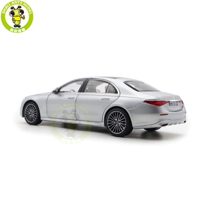 1/18 Mercedes Benz S600 S CLASS W223 AMG Line 2021 Norev 183805 Silver Diecast Model Toy Car Gifts For Friends Father