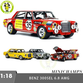 1/18 Minichamps Mercedes Benz 300SEL 6.8 1971 Diecast Model Toys Car Gifts For Father Friends